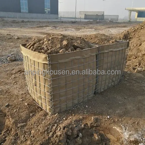 100*50*30 Aperture PVC Coated Gabion Baskets for Stones Silver Green Gray Blue Yellow