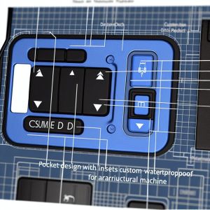 IP67 Waterproof PCB Membrane Switch for Agricultural Machines