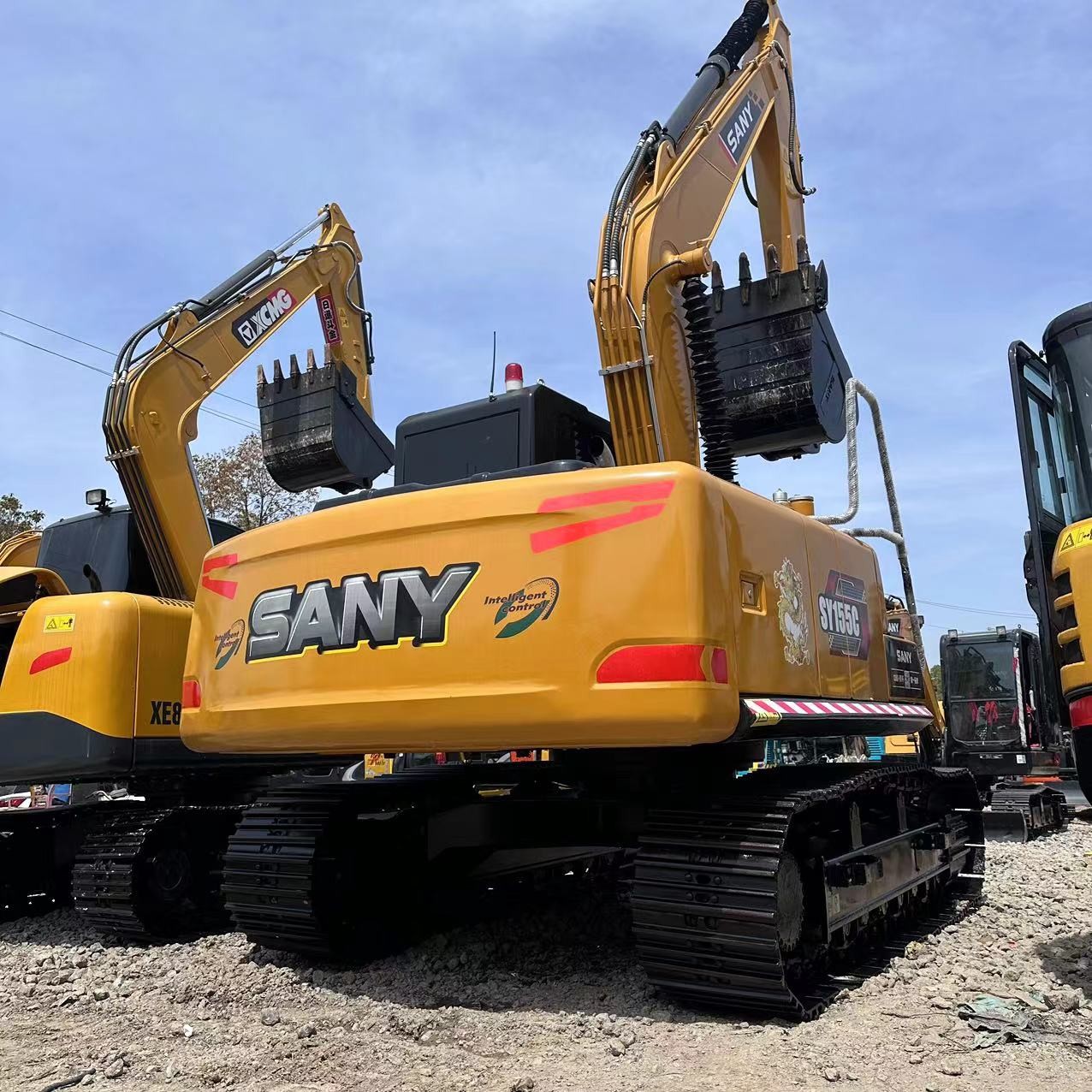 Used SANY Digger SY155C Secondhand 15.5on Medium Type Crawler Excavator