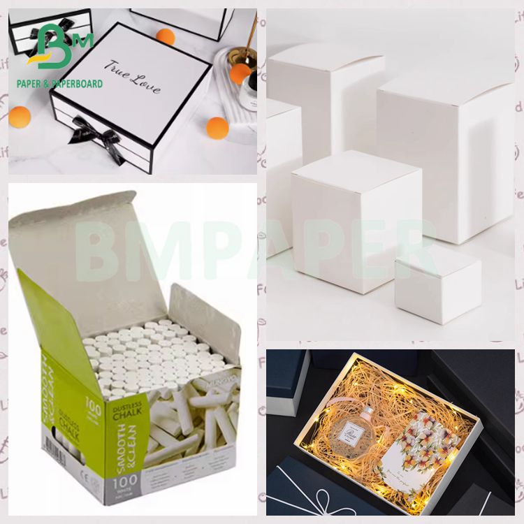 Recycled Pulp Packing Box 230gsm 350gsm C1S Grey Back Cardboard
