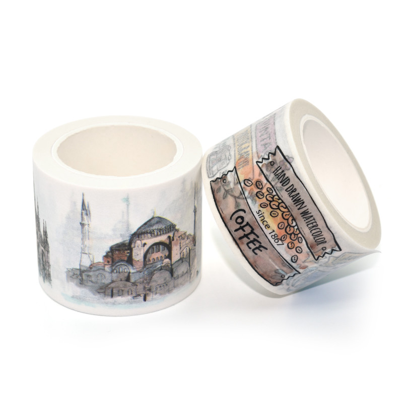 Journal Planner Sample Card Washi Tapes Waterproof Washi Paper Masking Adhesive Tape
