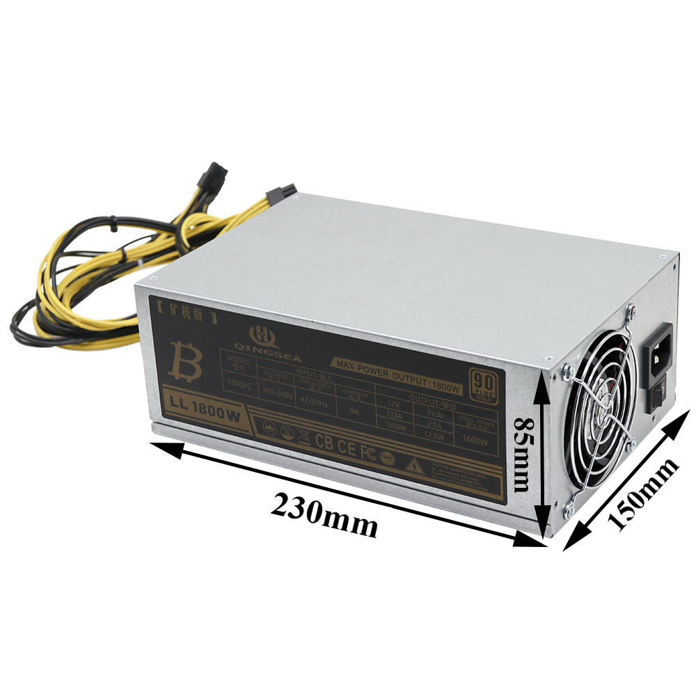 Power Supply 1800W PSU For Avalon A6 ANT S9 S7 A7 Second Hand