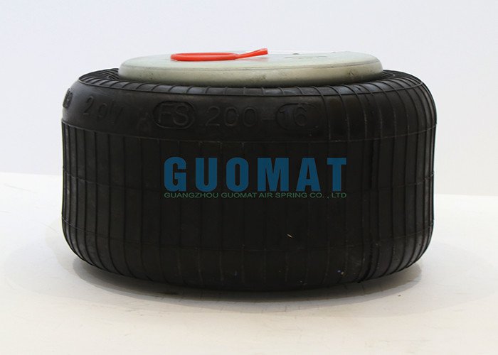Convoluted Crimped Air Spring FS 200-16 CI 3/4 NPT Contitech Rubber Bellows