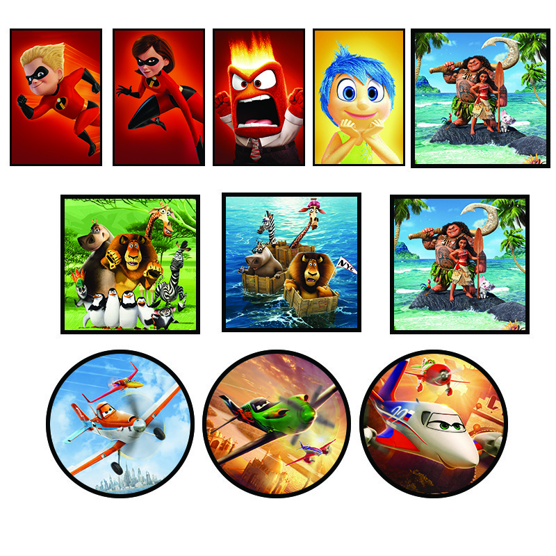 Soft TPU / PVC Flip Effect Lenticular Photo Printing For Clothes And Bags