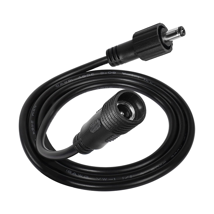 Waterproof Male to Female DC Jack 5.5x2.1mm 5.5x2.5mm 3.5x1.35mm Power Extension Cable for LED Light