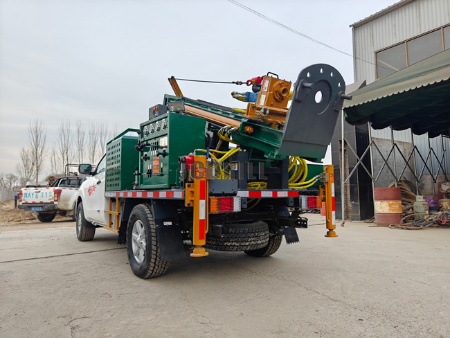 150M Pickup Mounted Auger Core Drilling Rig Versatile Use Screw Drill Tools