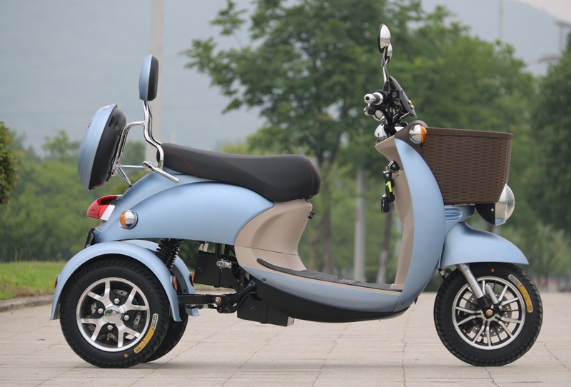 48V - 72V 500W Motor Foldable Electric 3 Wheel Scooter With Max Speed 20-32KM/Hour