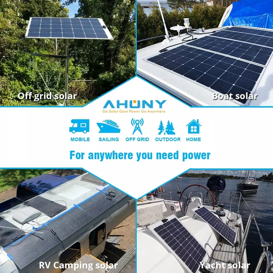 Walkable 240w Semi Rigid Solar Panels Kit For Catamaran Roof Boat Marine RV Camping