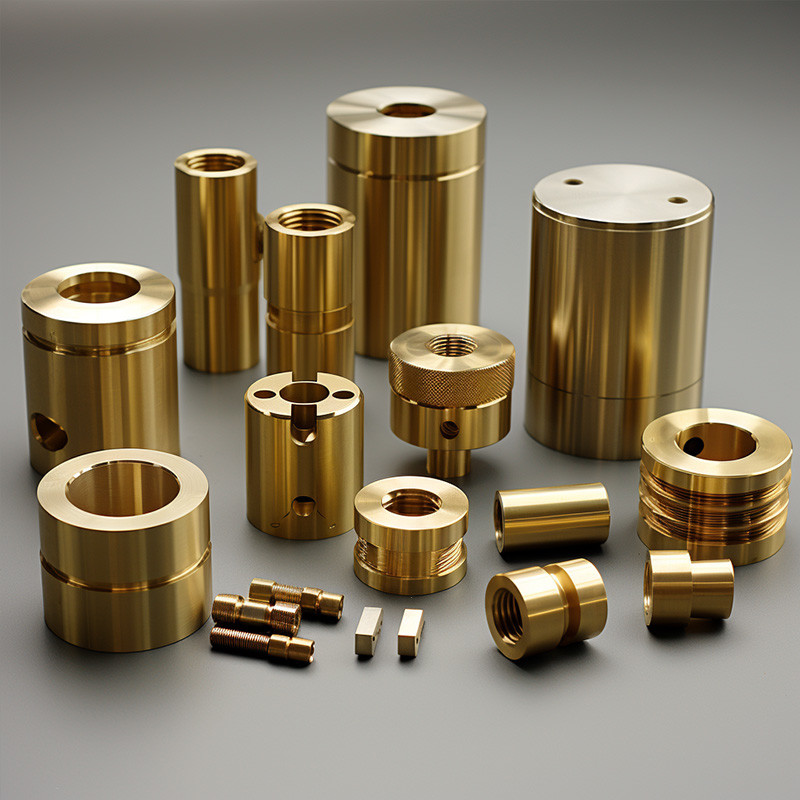 Custom Brass CNC Machining Parts Turning Milling Broaching Processing