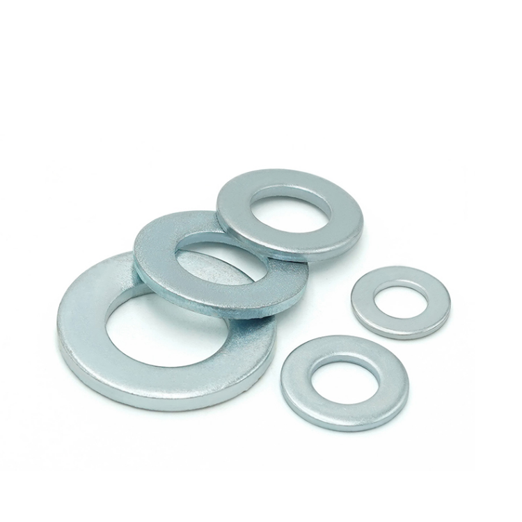 DIN Standard M6 M8 M10 M12 Brass Flat Washers for Custom Size and Golden Zinc Plating