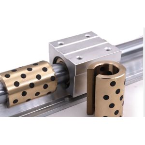 Solid Cast Bronze Self Lubricating Guide Bushings Low Noise