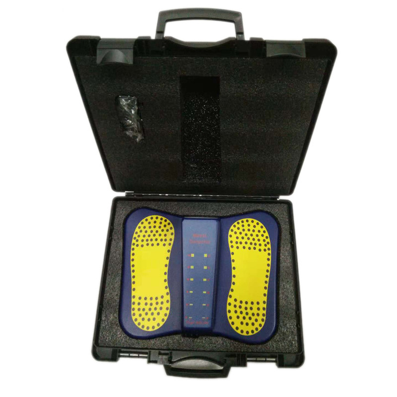 Portable Shoes Walk Through Metal Detector Sound LED Alarm High Sensitivity