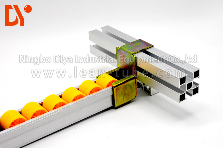 Flow Rail Roller Track Conveyor , PP / ABS Gravity Roller Track 28mm x 25mm