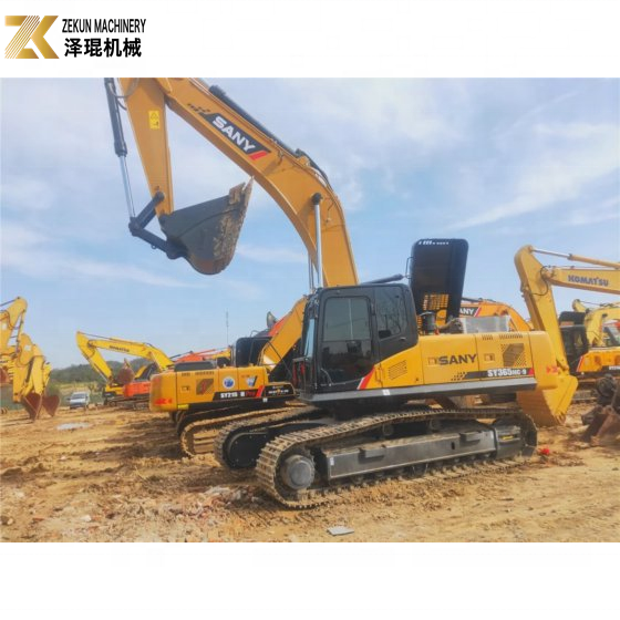 Low Hour Second Hand Machinery Digger Used Sany SY365 Excavator 365H SY365H Big 2020