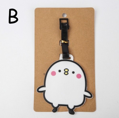 Custom Newest Design Cartoon Soft PVC Luggage Tags Custom Rubber Bag Tags