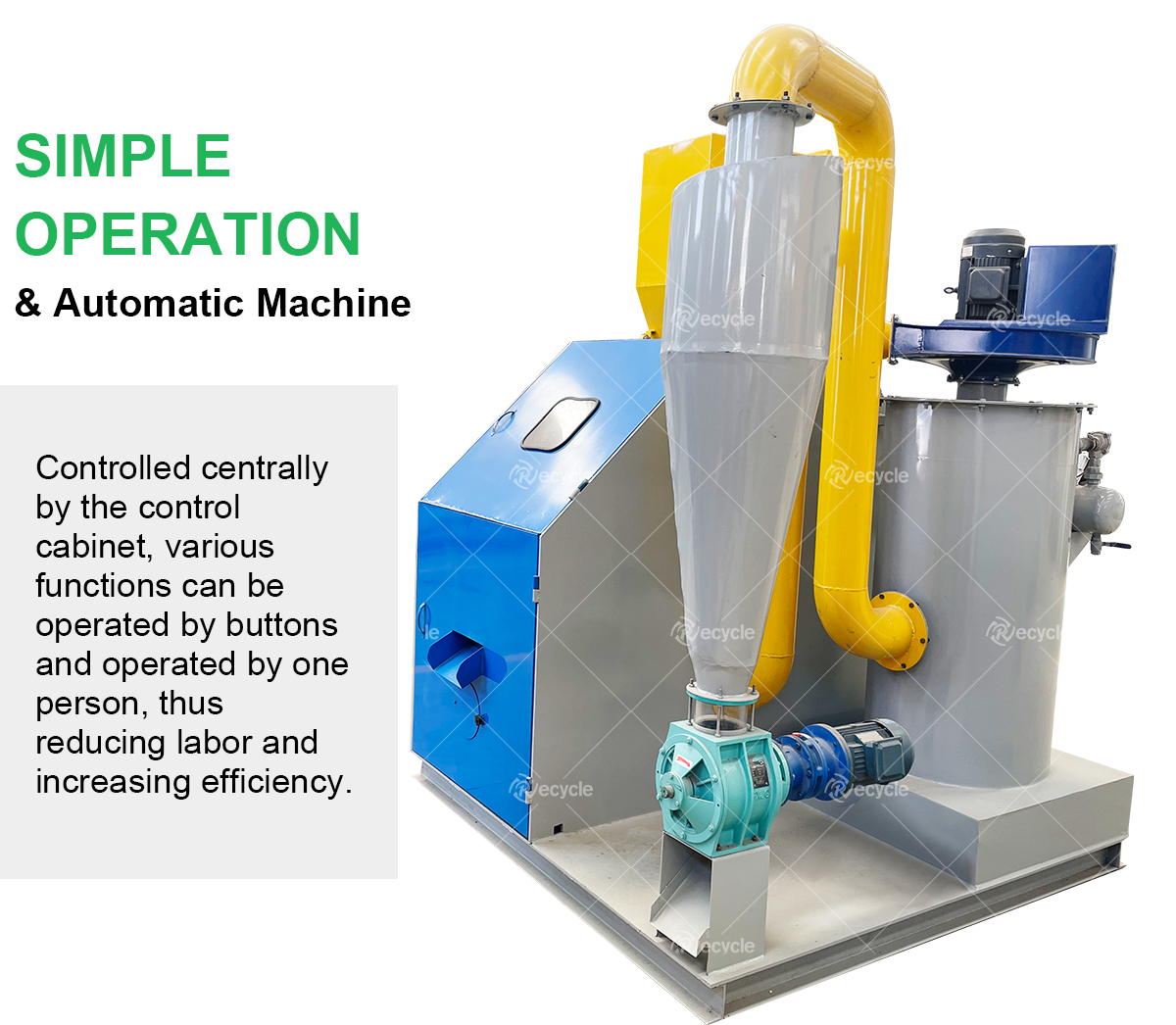 Dry Type Mini Copper Wire Granulator And Separator Small Cable Recycling Machine