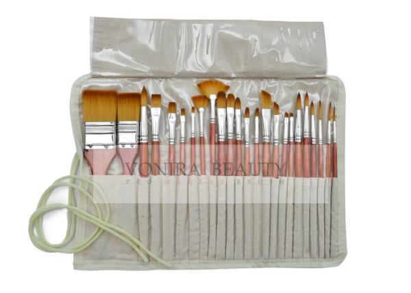 School Artists Body Paint Brushes Set Wood Watercolor Brushes Set with Pencil
