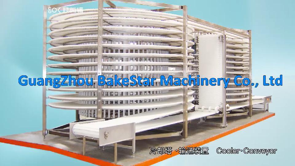 Automatic Commercial Stand Toast Bread Spiral Cooling Belt Conveyor Tower Machine China Factory