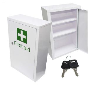 Customized Empty First Aid Cabinet Lockable For Emergency First Aid Contents
