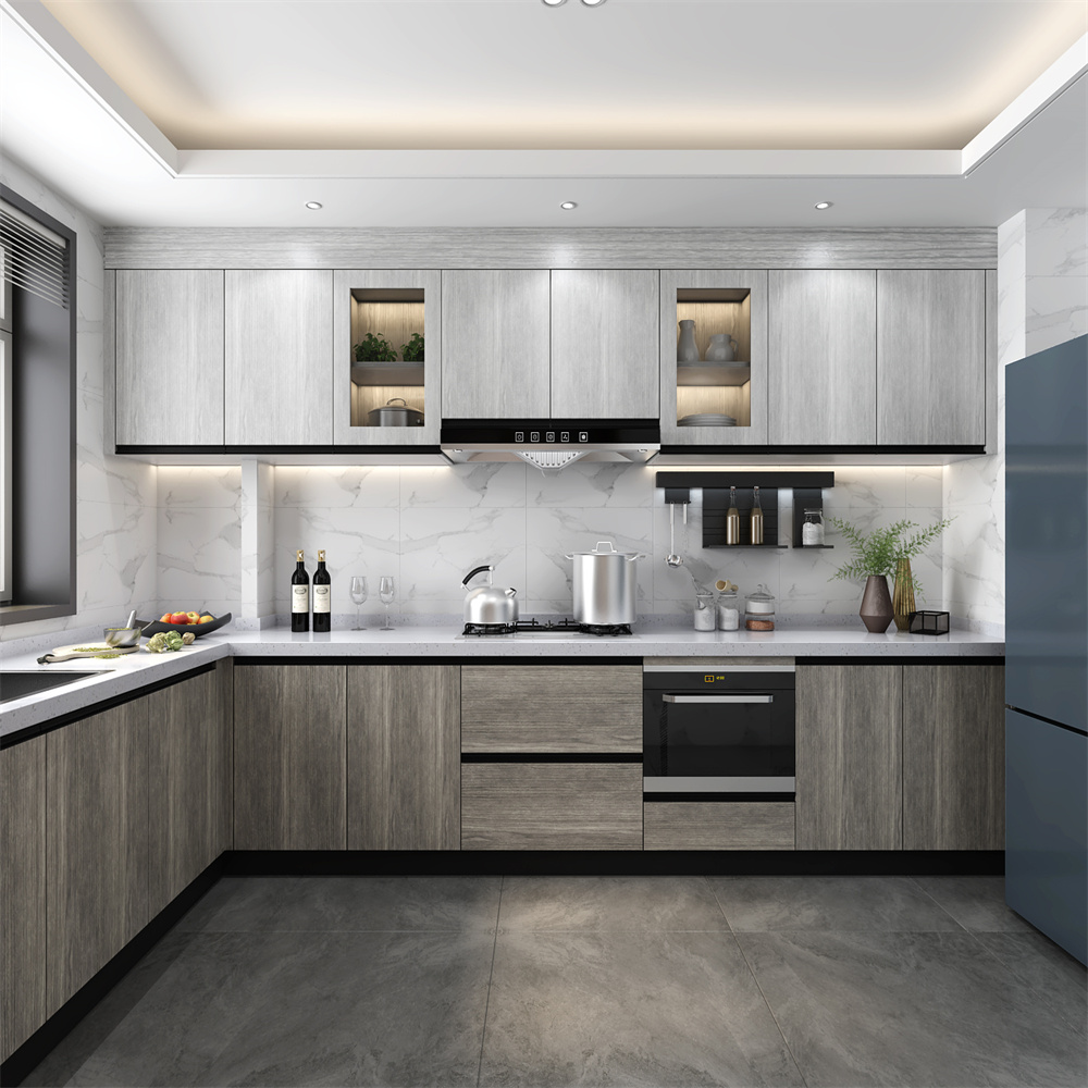 American Kitchen Cabinet Sale Complete Furniture with Particleboard Door Material