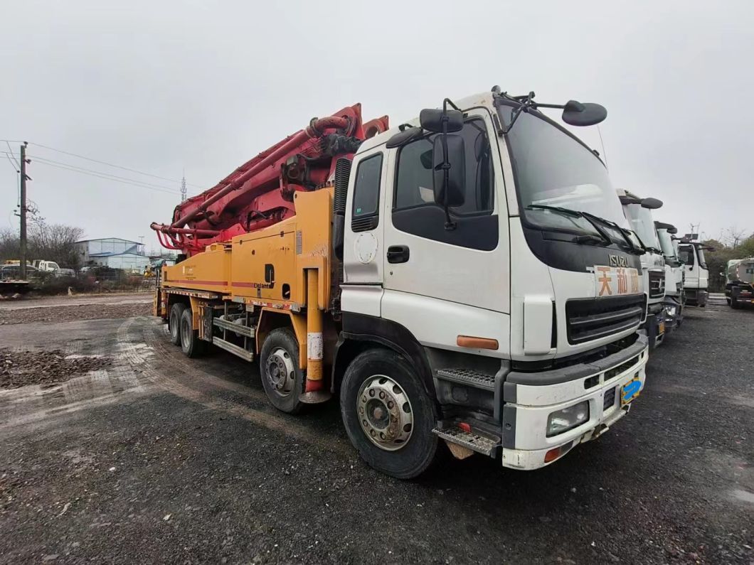 Used Concrete Pump Truck 42m Concrete Mixing Plant Heavy Equipment Concrete Boom Pump
