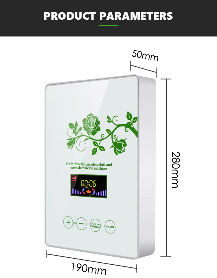 Homefish Glass Panel Portable Fruit Vegetable Sterilizing Intelligent Multifunction Machine 400mg/h Ozone Generator for Kitchen
