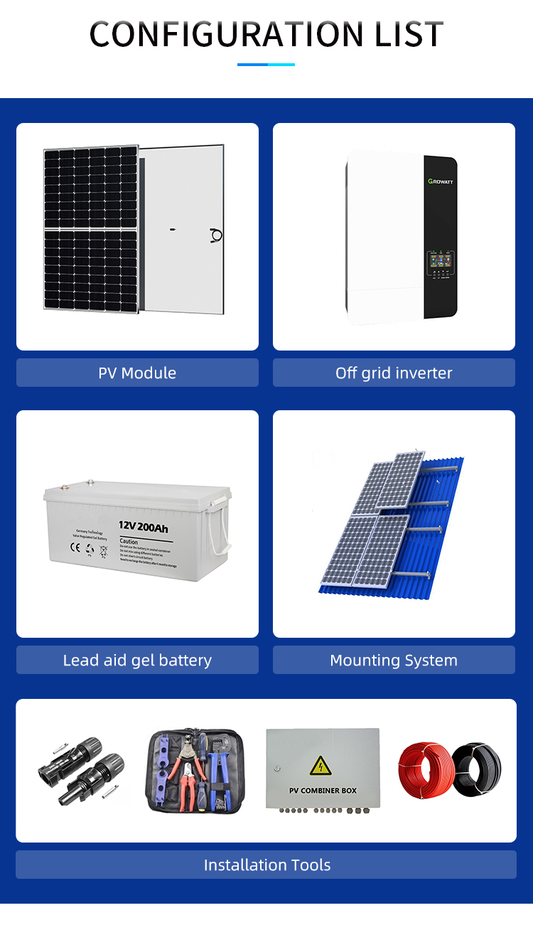 Mini Off Grid Solar Energy System 25KW 30KW Energy Storage Ground Mounting