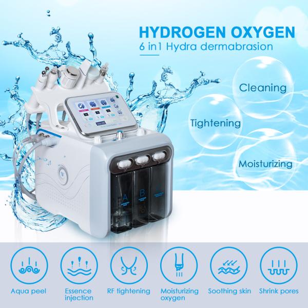 Professional skin tightening Hydro Facial cleaning machine Nubway 6 handle skin