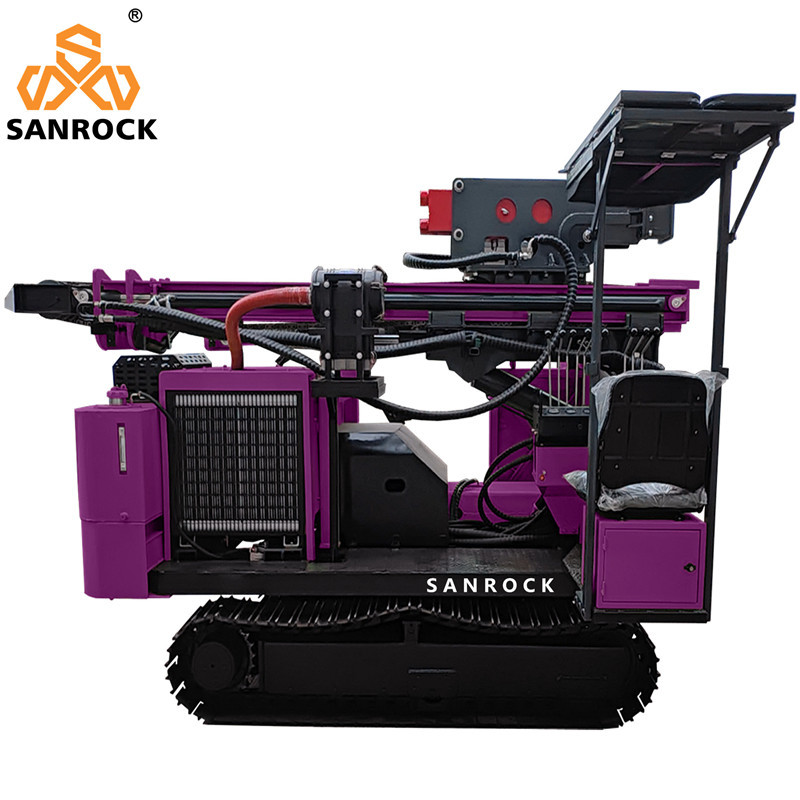 Pile Driving Rig Portable Solar Piling Machinery Hydraulic Diesel Pile Driver Machine