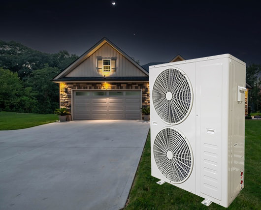 SUNRAIN A++ Residential Heat Pump Boiler R32 Air To Water Heat Pump High Temperature