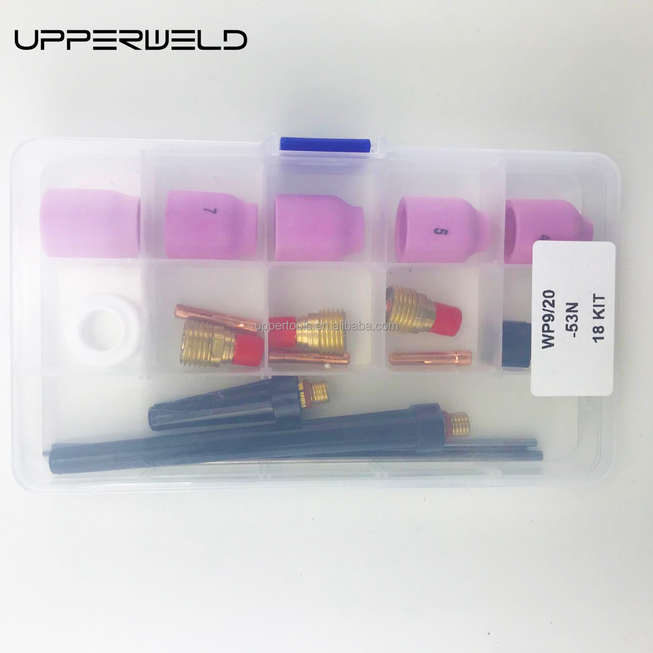 WP17 18 26 -53N 18KITS Ceramic Glass Cup Kit Easy-operating Welding Torch Gas Lens Collect