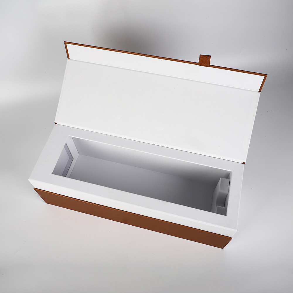 EVA Inlay Rigid Magnetic Gift Box Greyboard Collapsible Flap Closure Wine Box