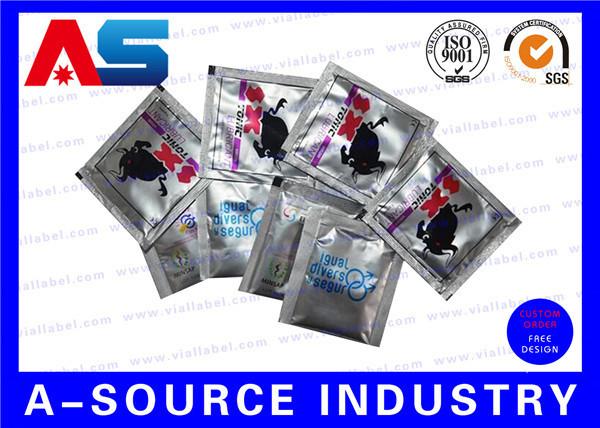 Male Sex Condom Package 11C Aluminum Foil Vacuum Sealer Bag ISO9001 Approved
