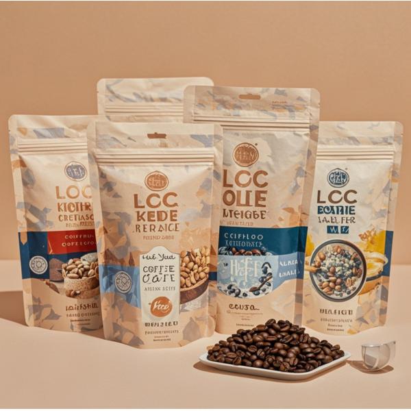 Quality Custom  Printed 500g Mylar Matte PE Flat Bottom Stand up Plastic Coffee Bag Packaging Pouch with Valve and Zipper for sale