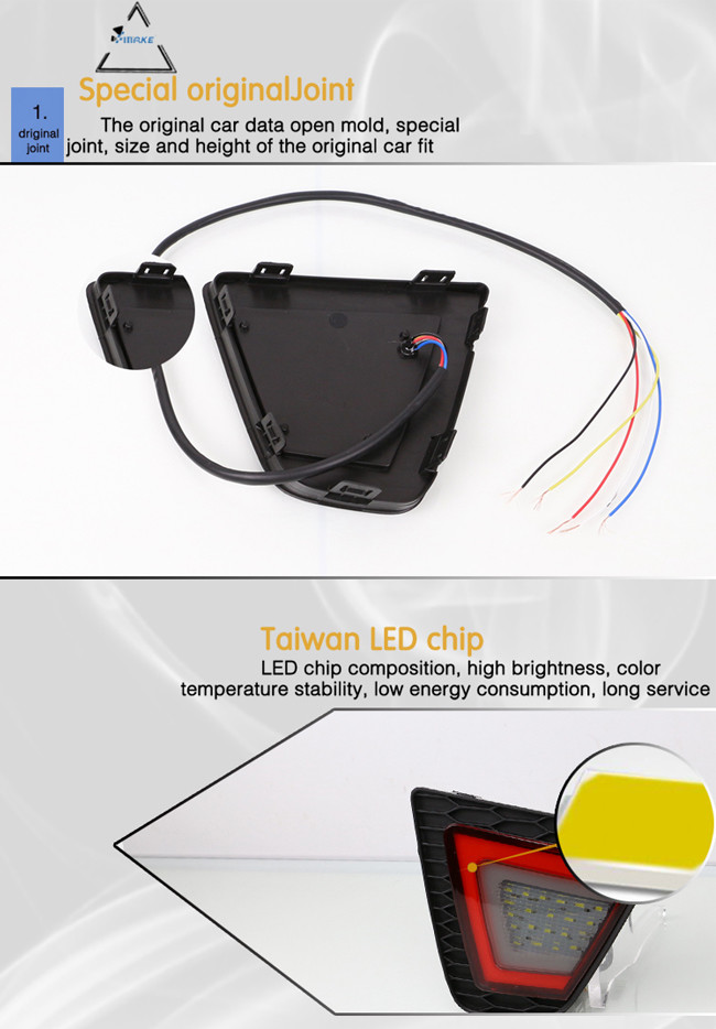 Brake LED DRL Daytime Running Light Tail Fog Lamp For Honda Fit Jazz