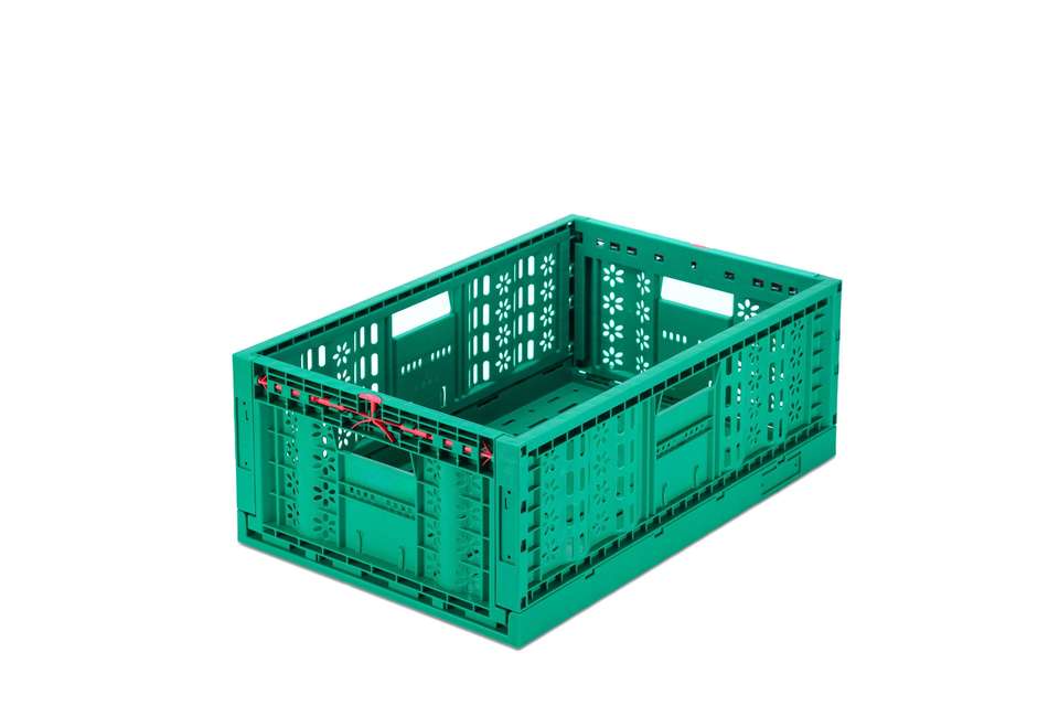 Versatile Stackable Crates for Agriculture Harvest Plastic Mesh Basket Storage Nest