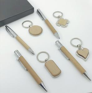  Printed Promotional Business Gifts Exclusive Keychain And Pen Stationery Gift Set Manufactures