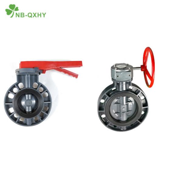 Household Usage PVC Manual Butterfly Valve with Compact Design and Flange