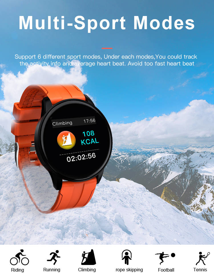 IP67 Bluetooth IOT Devices Screen Touch Smartwatch PPG Music Control For Women