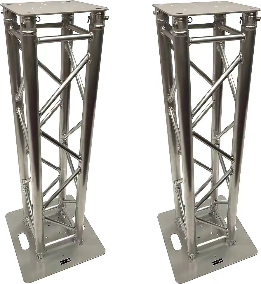 Round Square Aluminum Alloy DJ Lighting Truss Stand Custom For Concerts