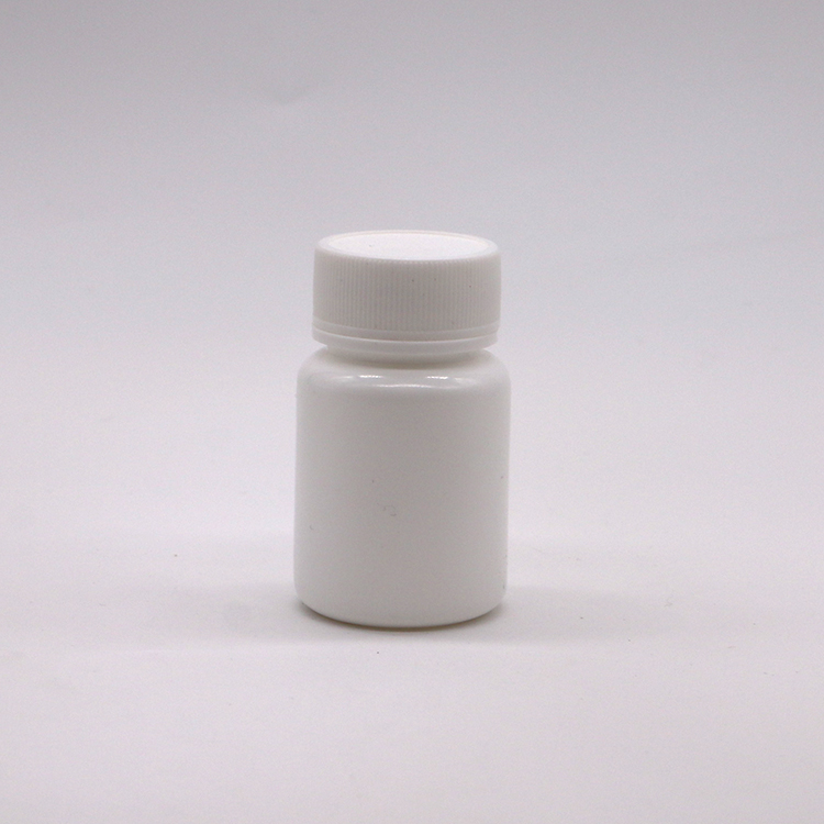 30mL HDPE Portable White Plastic Powder Medicine Pill Tablet Bottles Container with Child Safety Cap