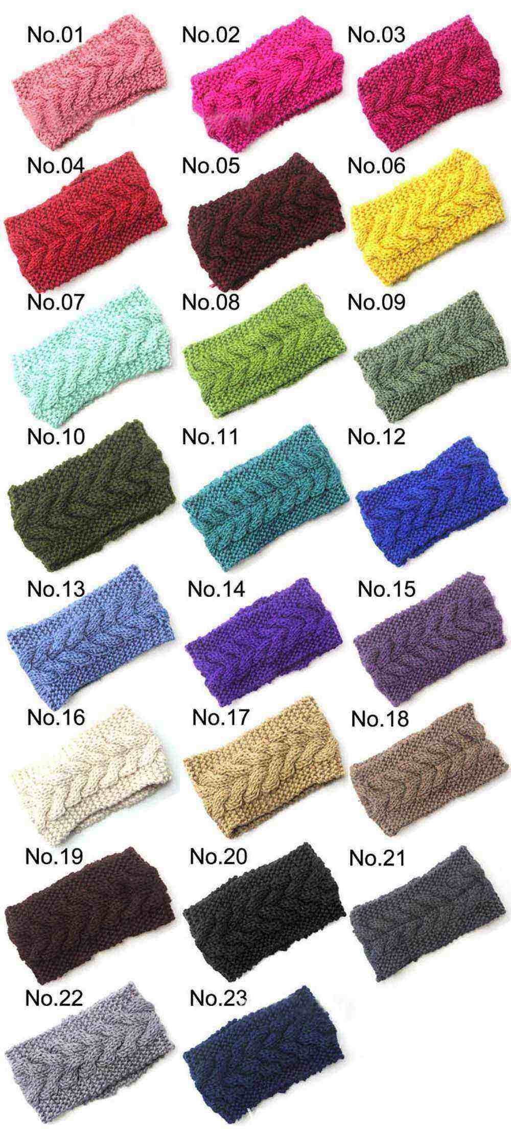 Women's Girl's Crochet Headband Knit hairband Flower Winter Ear Warmer Headwrap