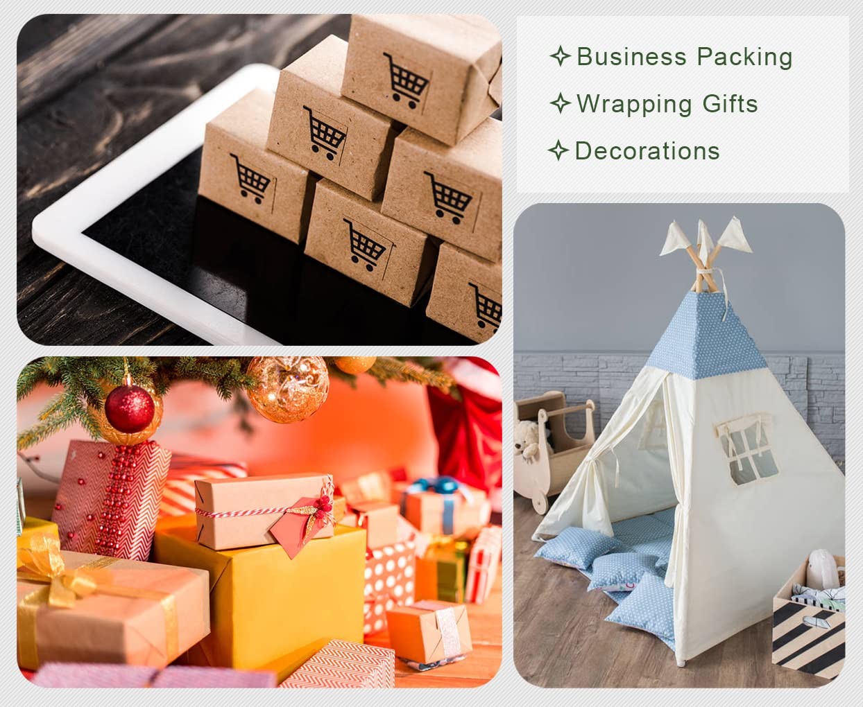 Personalized Packing Tape Clear Transparent Custom Monochrome Logo Words Packaging Shipping Tape For Small Business