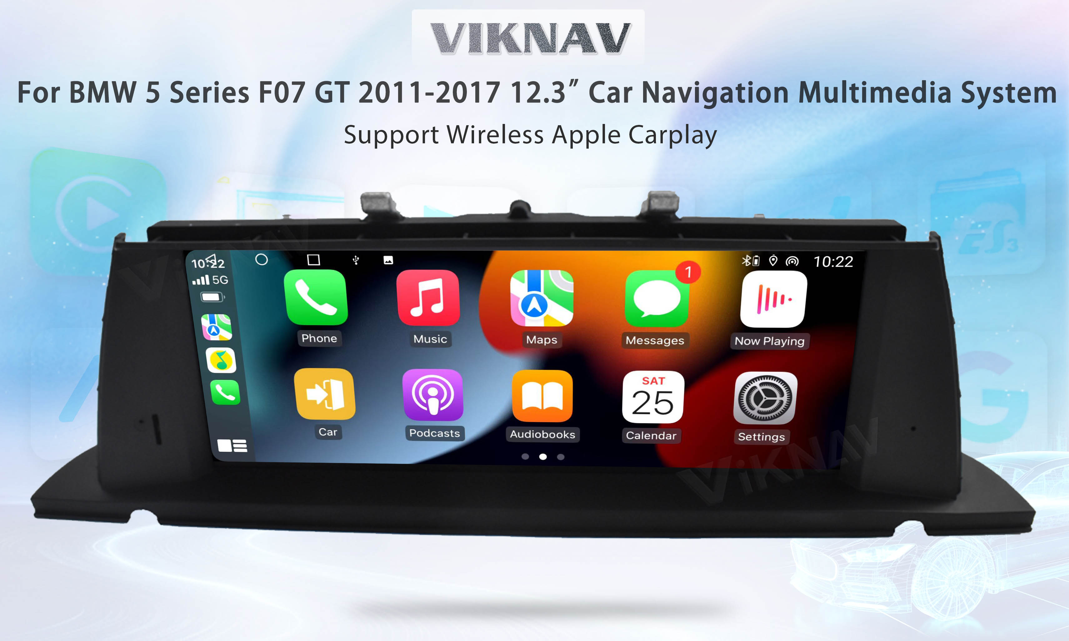BMW 5 Series F07 GT 2013-2017 Car Stereo Screen Player Android 1920x720