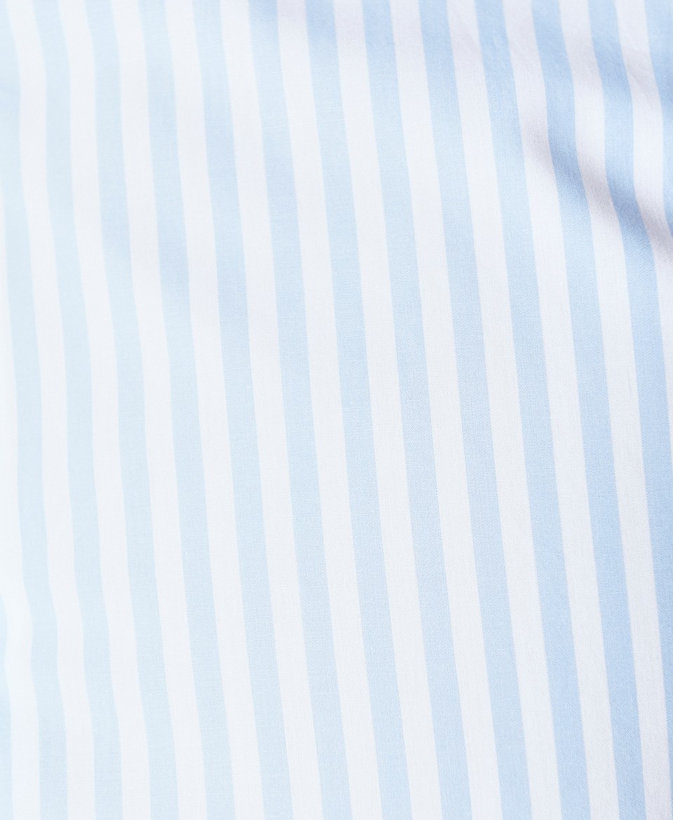 Striped Mens Long Sleeve Button Down Dress Shirts Wrinkle Resistant For Office Work