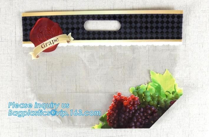 Custom colorful printed slider ldpe ziplock bag, stand up slider zipper export pe grapes bag, zipper lock freezer storag