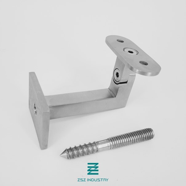 Indoor Outdoor Stair Rail Brackets SS Handrail Guardrail Design High Strength