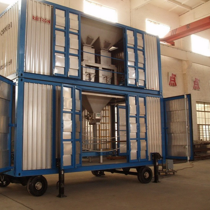 Containerized Mobile Weighing And Bagging Machine Unit Filling Sealing
