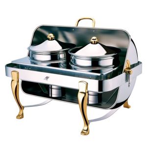 High quality Rectangle roll top chafing dishRectangle soup station
