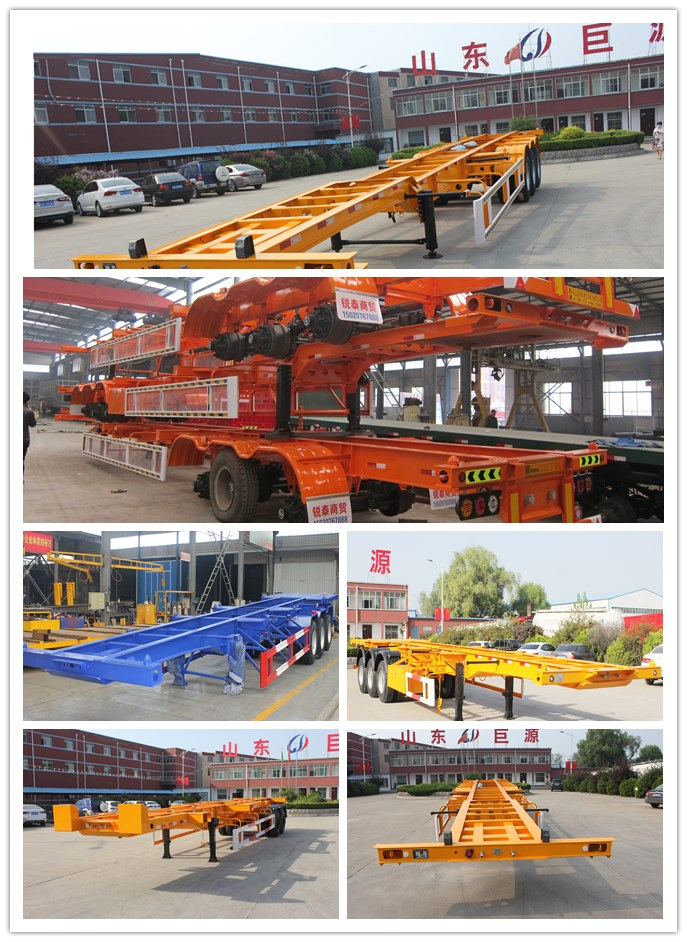 20ft 40ft Skeleton Container Chassis Trailer with Fuwa Bpw Axle and Sturdy Steel Frame